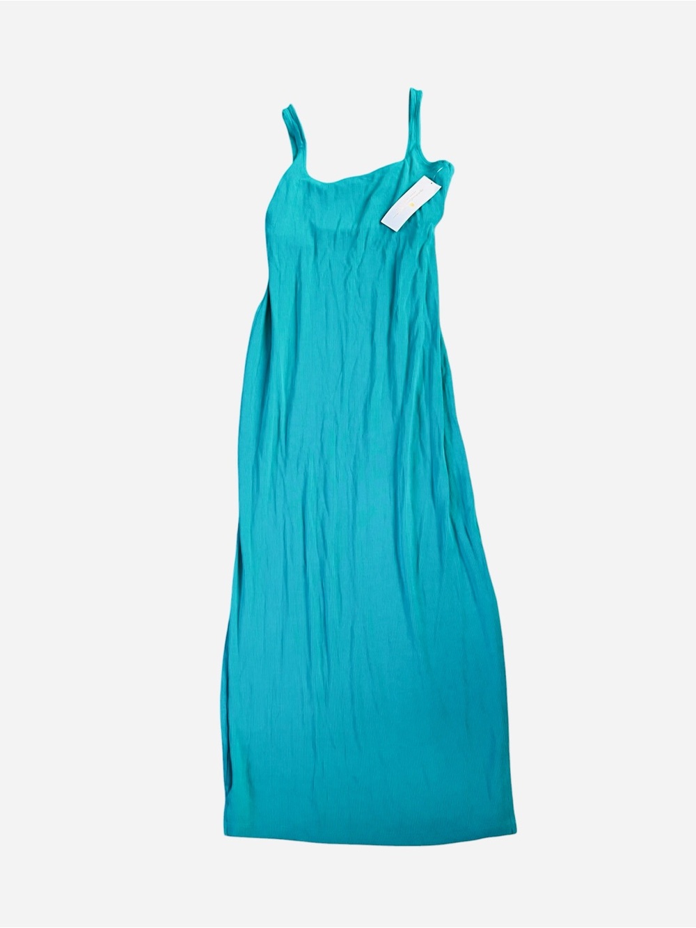 Spiritual Gangster Teal Ribbed Maxi Dress